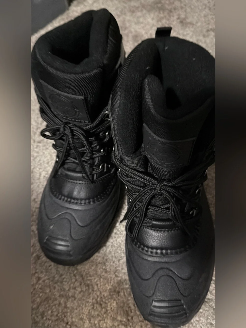 Black Men's Rain & Snow Boots